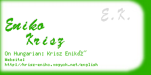 eniko krisz business card